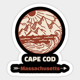 Retro Cape Cod Sticker